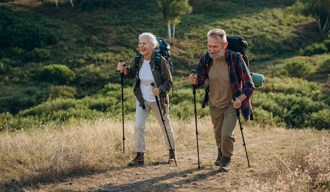 Retired Couple Enjoying Nature